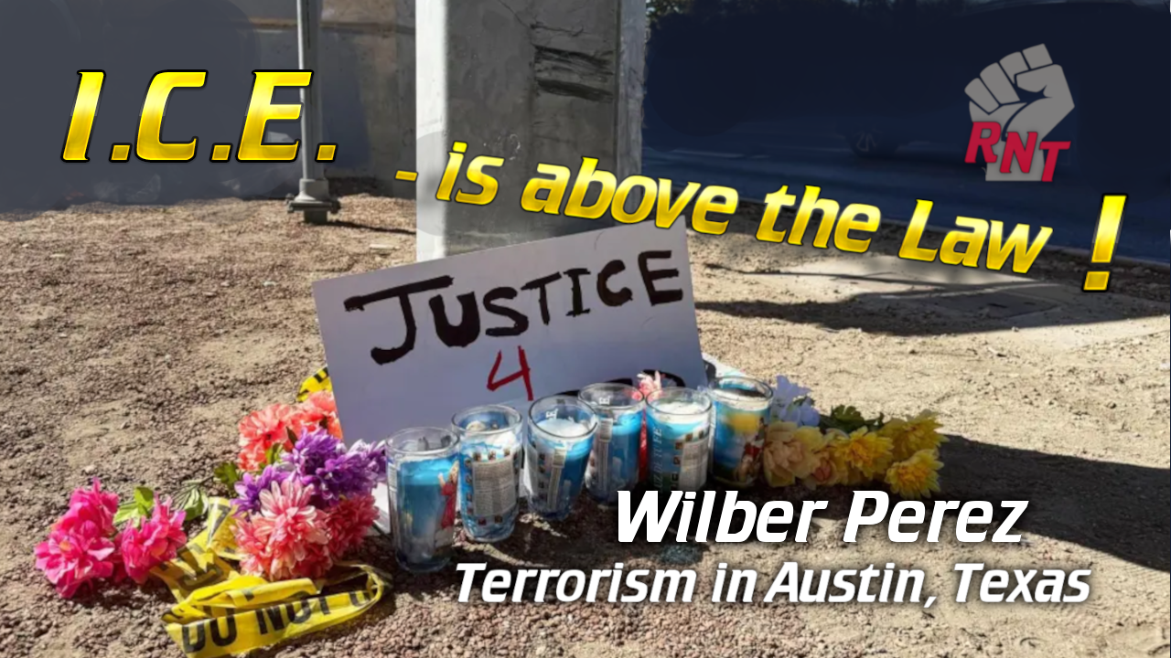 - Revolutionary News Today! Candle Memorial with Flowers and a 'justice 4' Sign; Bold Overlay Text Reads 'i.c.e. is Above the Law' and 'terrorism in Austin, Texas'.]} } Non-senseoops. Need Proper Array. Let's Redo.